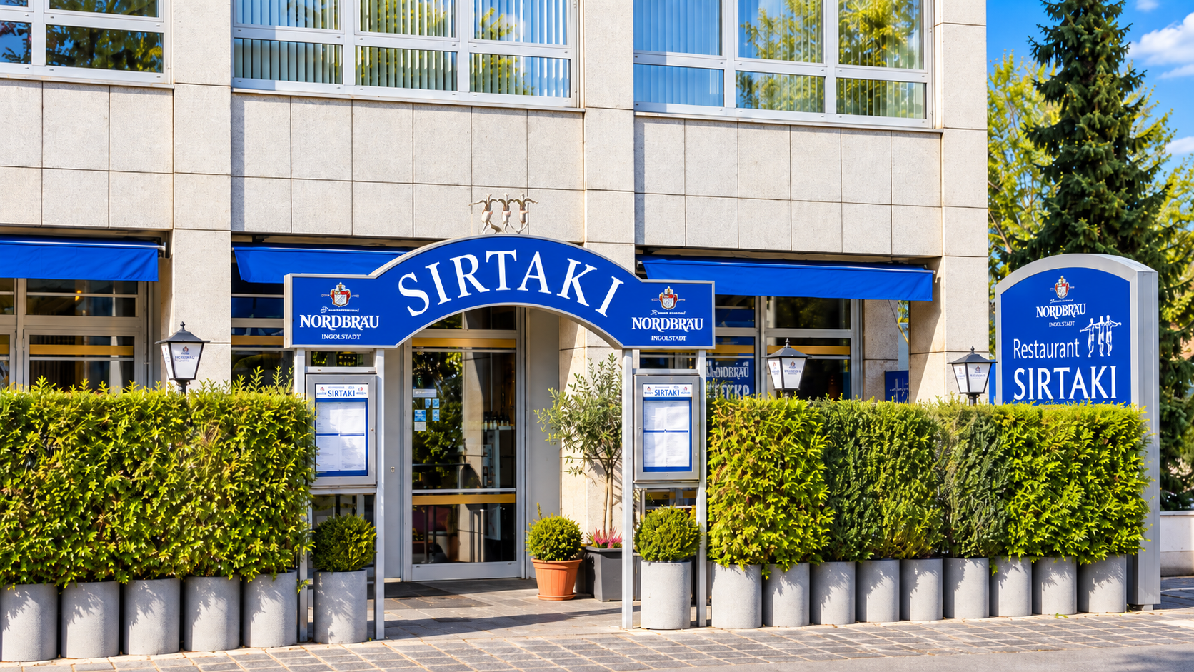 Außenansicht Restaurant Sirtaki Nürnberg-Langwasser